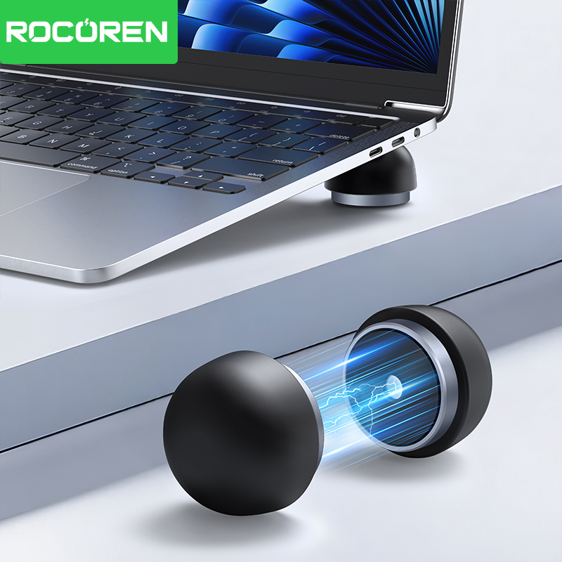 Laptop Accessories Cool - Rocoren Laptop-Ständer, Notebook-Zubehör, Laptop-Pilz-Halter, magnetischer Mini-Kühlerständer