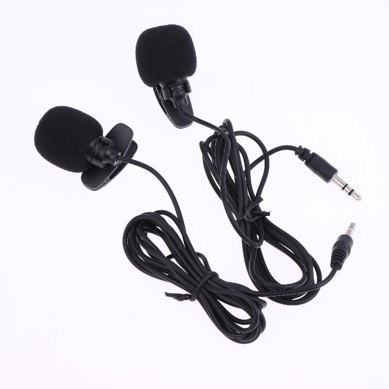 Laptop Accessories Online - 1 Stück Freisprech-Kondensator-Ansteckmikrofon, 1,5 Meter, Mini,