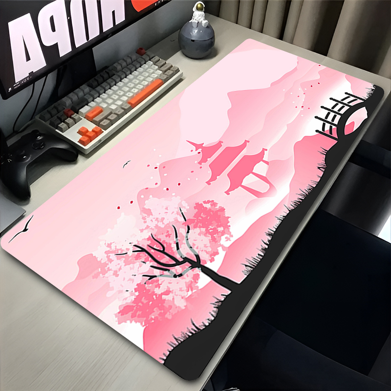 Laptop Accessories Pink - Mauspad für Gamer, Computerzubehör, Sakura Pink,
