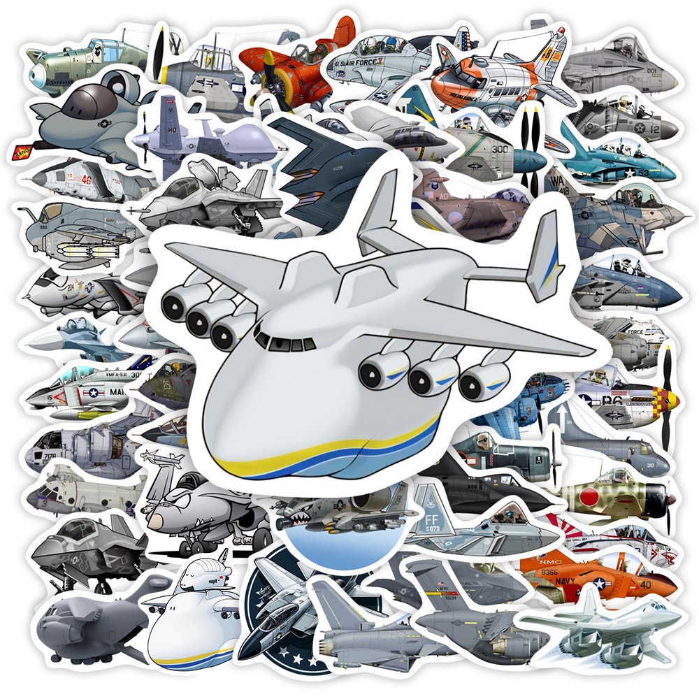 Laptop Accessories Cool - Coole Kampfjet-Aufkleber DIY Geschenk-Spielzeug Wasserfeste Vinyl-Sticker