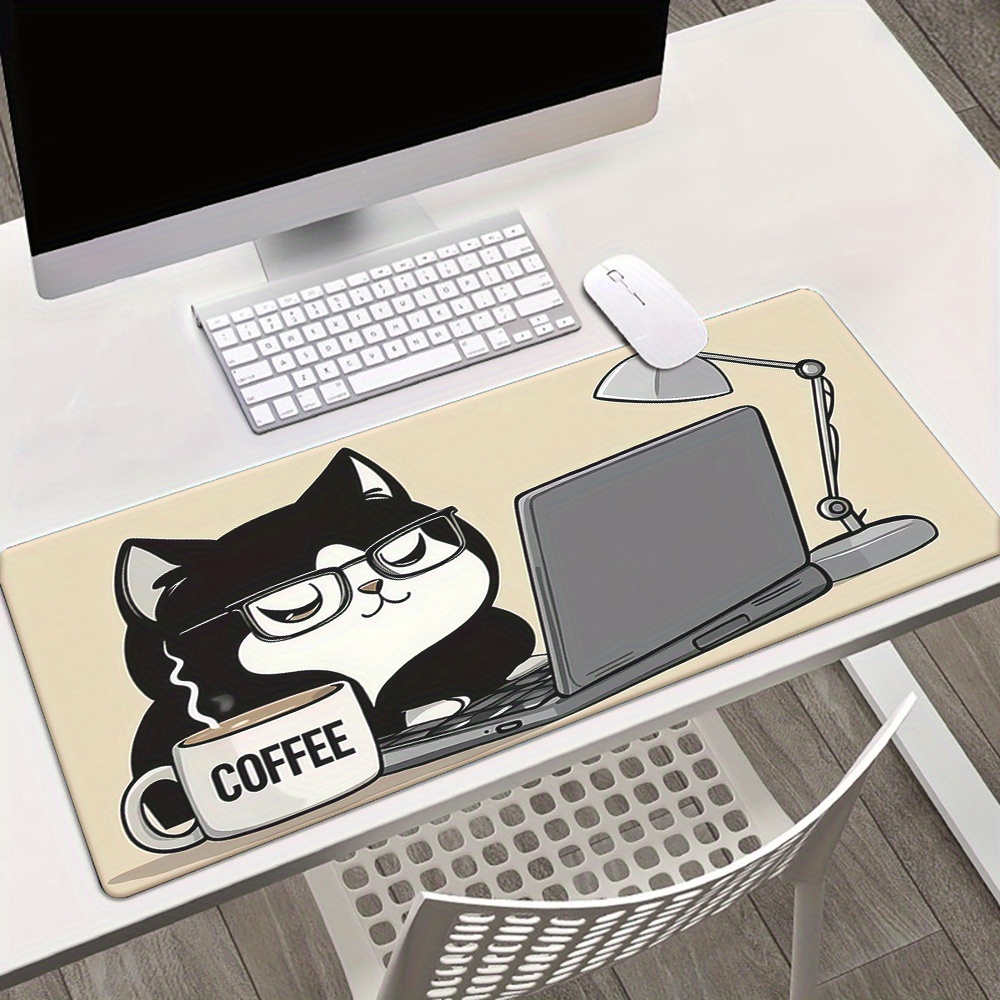 Niedliche Kaffeekatze, die am  – Laptop Accessories Officeworks Bewertung und Preis