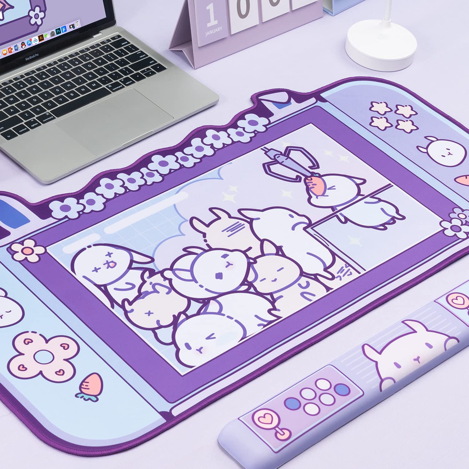 Großes Kawaii-Gaming-Mauspad,  – Laptop Accessories Pink Bewertung und Preis